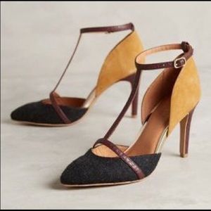 Anthropologie Lien Do T-Strap Heel